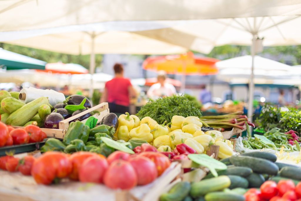 Farmers' market produce