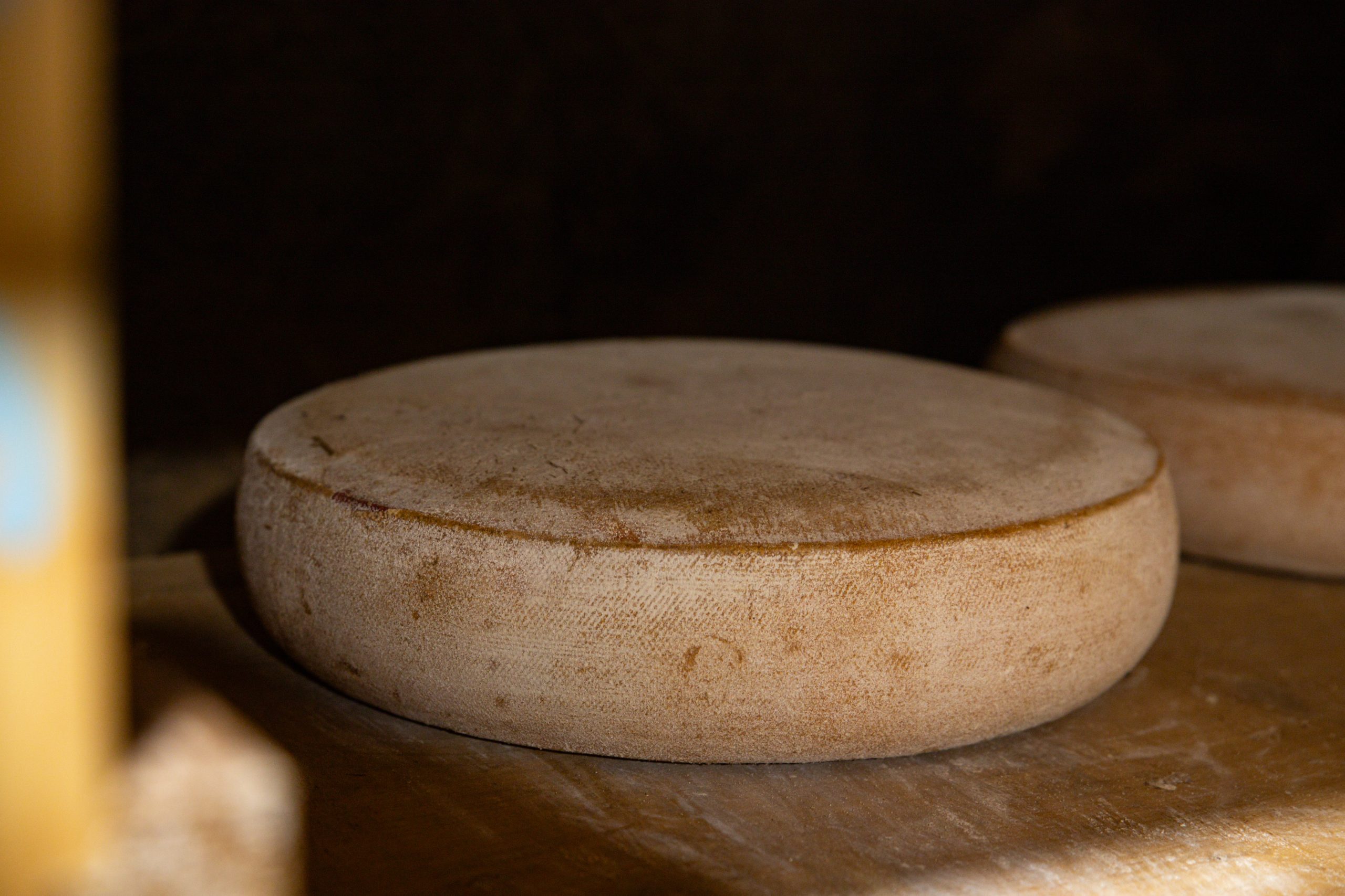 aged cheese in the cellar ready to eat eating cooking appetizer meal food snack on the table copy space food background rustic top view