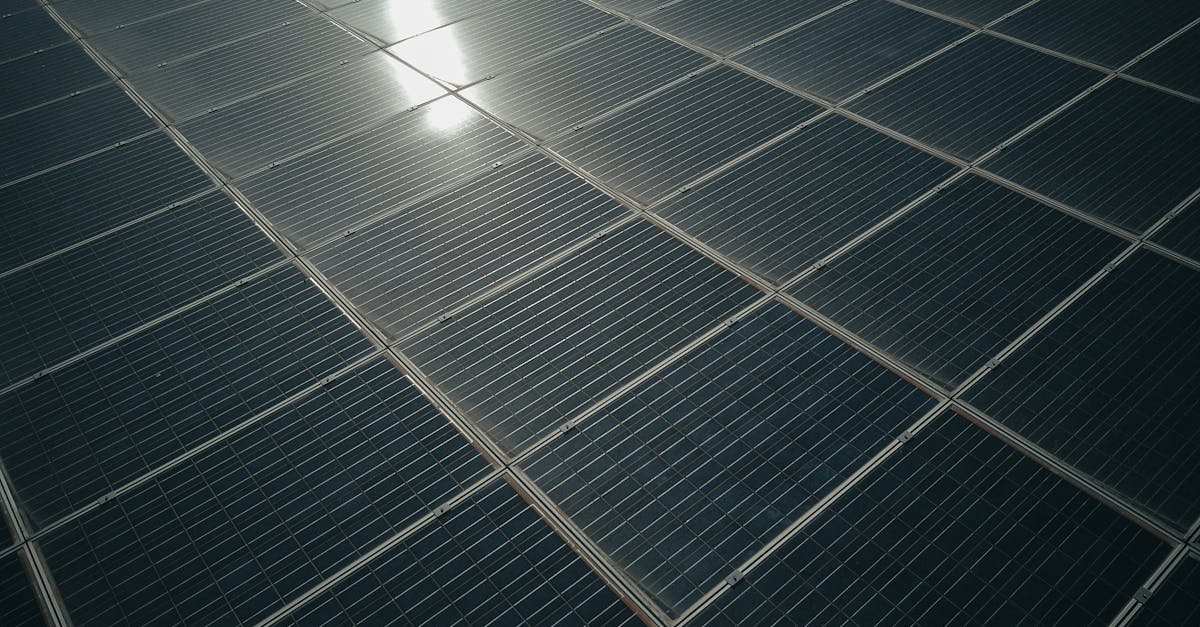 captivating close up of solar panels reflecting sunlight showcasing renewable energy technology