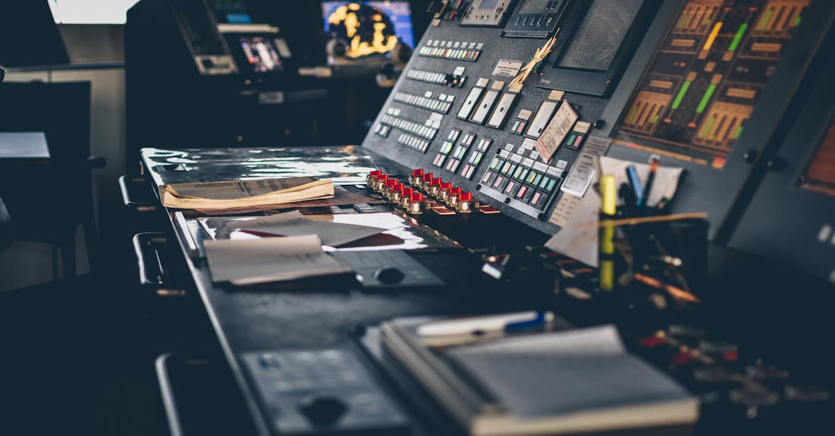 close up of a modern control panel in an istanbul office with buttons and switches 2