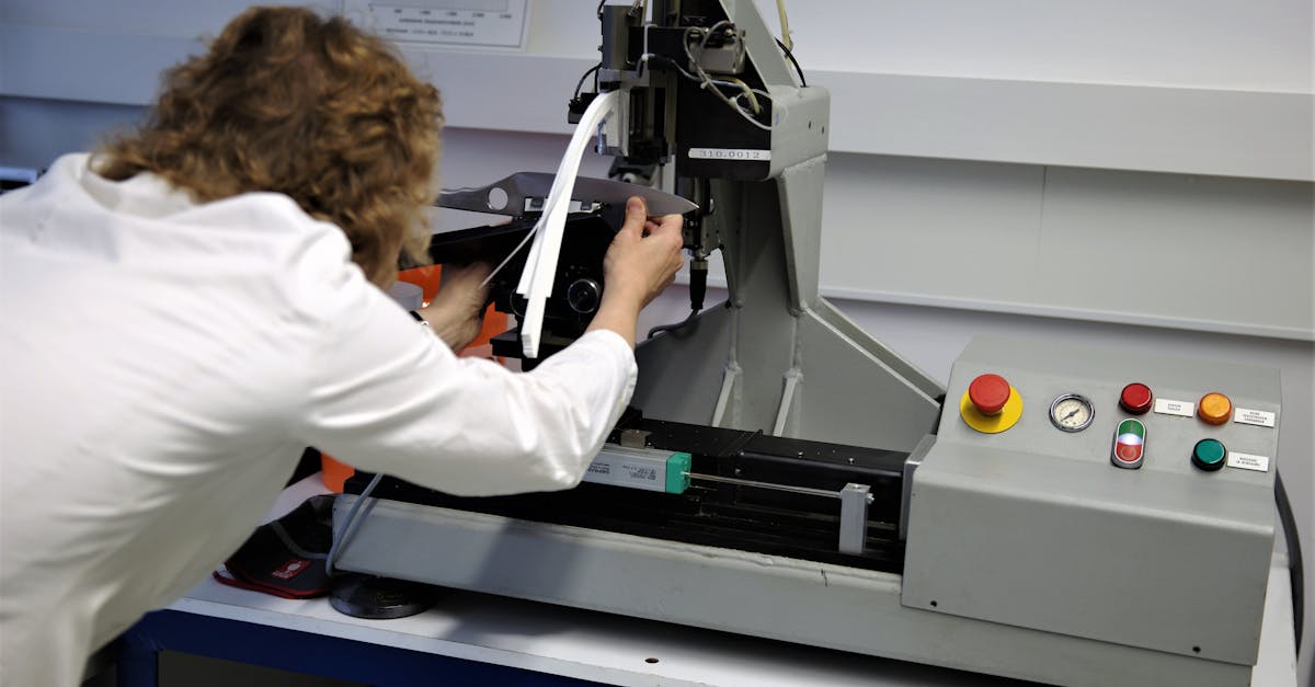 scientist operates a precision testing machine in a modern laboratory setting 1