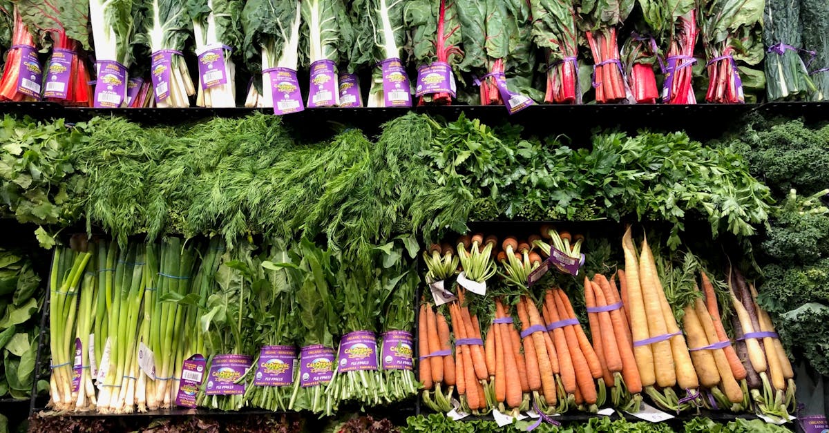 vibrant assortment of fresh organic vegetables displayed at a queens market